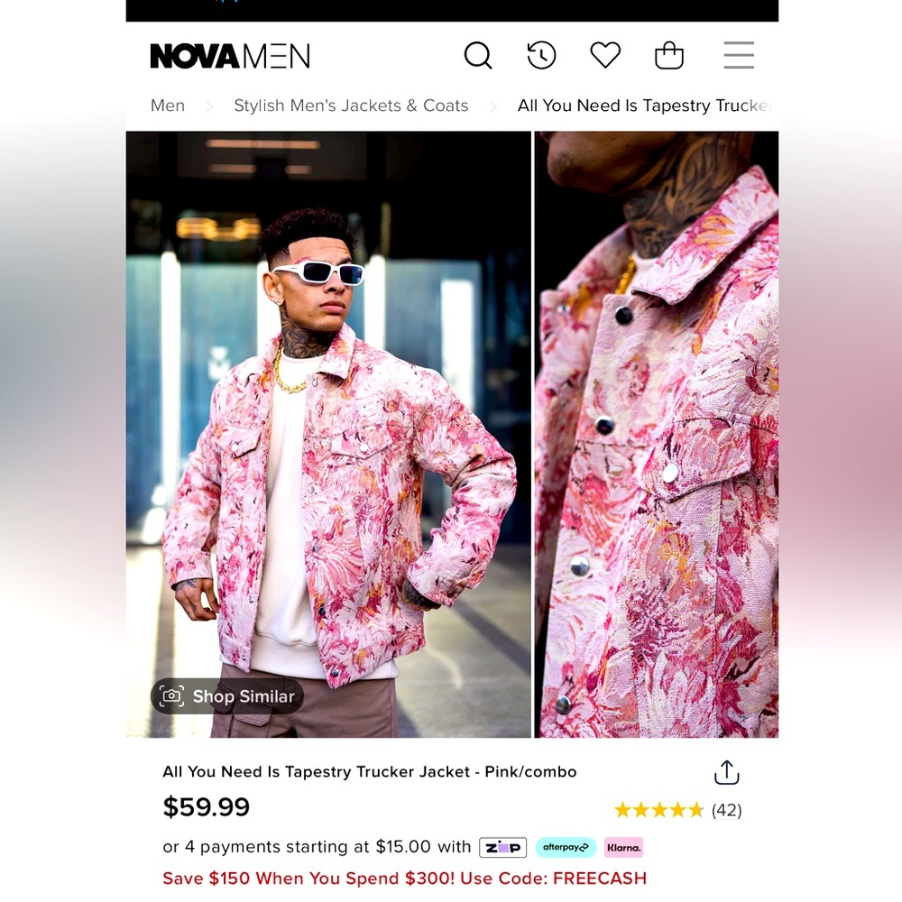 Fashion Nova Men Jacket